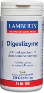 Lamberts Digestizyme - 100 Vegetarian Capsules - Comprehensive Enzyme Complex - Image 2