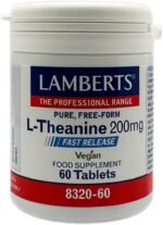 Lamberts L-Theanine Capsules – 200mg Pure L-Theanine from Green Tea – Suitable for Vegans– 60 Vegan Capsules - Image 2