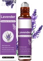 Lavender Essential Oil Roll On for Sleep, Calming Essential Oil Blend for Stress Relief & Relaxation, Travel Size Rollerball with Pure Lavender Oil, Non-Greasy, Fast Absorbing, Vegan Formula (10mL) - Image 2