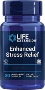 Life Extension Enhanced Stress Relief, Lemon Balm and L-Theanine, 30 Vegan Capsules, Gluten Free, Vegetarian, Soy Free, Non-GMO - Image 2