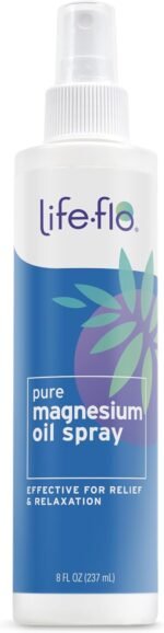 Life Flo - Magnesium Oil Spray 237ml - Joint, Sleep & Relaxation - 100% Pure Magnesium Chloride from Ancient Zechstein Seabed - 66mg Elemental Magnesium from 4 Sprays - for Feet & Restless Legs - USA - Image 2