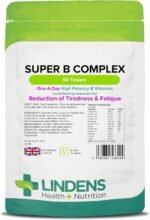 Lindens - Super B Complex Tablets - 90 Pack - UK Made - 3 Months Supply with a Full Spectrum of B Vitamins and Vitamin C - Reduces Tiredness and Fatigue - Letterbox Friendly, Vegan - Image 2