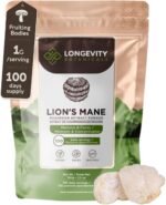 Lions Mane Powder Mushroom Supplement 100g | Pure Fruiting Body 8:1 High Strength Extract | 20% Beta-D Glucans | 8,000mg Raw Equivalent Per Serving | No Fillers | Focus, Memory, Gut & Brain Support - Image 2