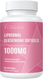 Liposomal Glutathione Softgels, Glutathione Supplement 1000mg per Serving, Antioxidant Support and Liver Detox, 60 Capsules - Image 2