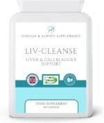Liv-Cleanse - Liver Cleanse Detox & Repair Supplements - 1 Months Supply Liver & Gallbladder Health Support Complex containing Choline, Turmeric, Garlic, Ginger & Chlorella Plus More - 60 Vegan caps - Image 2
