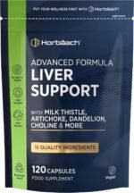 Liver Support Supplement | Milk Thistle Complex with Artichoke, Dandelion, Choline, Turmeric, Beetroot and More! | 16 Active Ingredients | Vegan Liver Health | 120 Capsules | by Horbaach - Image 2