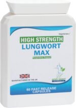 Lungwort Max 60 Fast Release Capsules Vegetarian Respiratory Health Detox and Cleansing Support Supplement - Image 2