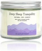 Luxury White Soy Wax Candle with Lavender & Chamomile, Natural Sleep Aid and Relaxation Blend, Hand Poured Aromatherapy, Long Burning, Natural Wax, Calming Scent, in Gift Box - Image 2