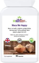 Maca Me Happy Daily Wellness Booster - 90 Vegan Capsules with Maca Root, Ginseng & Zinc for Energy & Mood Support - Image 2