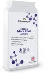 Maca Root Capsules - 120 x 5000mg - Supplement for Men and Women - Powder Extract with Added Zinc - Energy, Mood, Performance & Testosterone Booster - High Strength, Vegan & Vegetarian - Image 2
