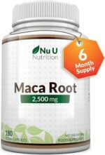 Maca Root Capsules 2500mg - 250mg of Maca Root per Capsule - 180 Vegan Capsules - 6 Month Supply - Maca Root Extract Supplement for Men & Women - Made in The UK - Image 2