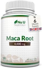 Maca Root Capsules 4000mg - 180 Vegan Capsules - 6 Month Supply - High Strength Peruvian Maca Root for Men & Women - Made in The UK - Nu U Nutrition - Image 2