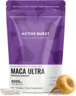 MacaRoot Ultra – Maca Root Capsules 8000mg | Peruvian Ginseng 10:1 Extract | 1.6mg Macamides | Energy, Mood & Hormone Support | Vegan, UK Produced, Lab Tested | 90 Capsules | ActiveBurst Nutrition - Image 2