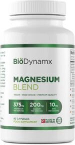 Magnesium 3‑in‑1 Complex 375 mg – Glycinate, Malate & Citrate – 90 High Strength Vegan Capsules (30‑Day Supply) | Energy, Recovery & Sleep Support | UK Made, GMP Certified & Allergen Free - Image 2