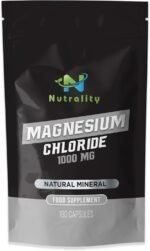Magnesium Chloride Supplement 1000mg | Magnesium Sleep Aid | Magnesium Capsules for Men & Women | Supports Digestion, Bone Health, Muscle & Heart Function | Vegan | 180 Capsules - Image 2