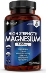 Magnesium Citrate Capsules 1620mg - Super Strength and High Absorption Magnesiums Supplements - with 500mg Elemental Vegan - Not Magnesium Tablets - Muscle & Sleep Support (Two Months Supply) - Image 2