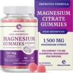 Magnesium Citrate Gummies | Extra Strength for Calm, Relaxation & Digestion | High Absorption Magnesium Gummies for Adults | Vegan, Non-GMO | Raspberry Flavour Mag Gummy | 60 Ct, 1 Month Supply - Image 2
