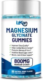 Magnesium Glycinate 1600mg with Calcium, Potassium, Vitamin D & CoQ10 – High Absorption Magnesium Supplement for Sleep, Muscle, Nerve & Mood Support – 60 Gummies (1) - Image 2