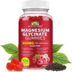Magnesium Glycinate Gummies 600mg | High Absorption Vegan Supplement for Sleep, Muscle Relaxation & Focus | Sugar-Free, Raspberry Flavour | 120 Chews for Adults & Kids - Image 2