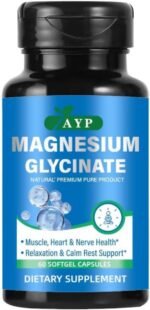 Magnesium Glycinate Supplements 2000mg High Strength Premium Pure Magnesium - 60 Capsules for Muscle Heart Nerve Health Relaxation Calm for Men & Women - Image 2