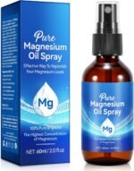 Magnesium Spray 60 ml, Magnesium Oil for Feet, Body, Skin, Sleep, Anxiety, Muscle Relaxation, 100% Pure & Natural Topical Magnesium Oil Spray Glass Bottle, Easy to Absorb and Use - Image 2