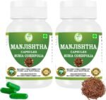 Manjistha Capsules 500mg | Pack of 2 (60 Vegetarian Capsules Each) | Pure Rubia Cordifolia Herbal Supplement | Natural Detox & Skin Health Support | Gluten Free & GMP Certified - Image 2