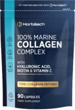 Marine Collagen Capsules with Hyaluronic Acid, Biotin & Vitamin C | Type 1 Collagen Peptides | 100% Marine | Supplement for Men & Women | 90 Count | by Horbaach - Image 2