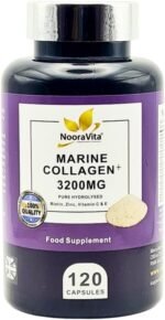 Marine Collagen Plus 3200MG. 120 Capsules – a Premium Blend of Pure Hydrolysed Marine Collagen, Fortified with Biotin, Zinc, Vitamin C & E. Gluten Free, GMO Free and Halal. - Image 2