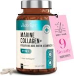 Marine Collagen Supplements for Women 2450mg Complex | 120 Hydrolyzed Marine Collagen Capsules with Hyaluronic Acid | Skin Supplements for Women | High Strength Collegen Peptides Tablets | Vitabright - Image 2
