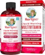 MaryRuth Organics, Liquid Morning Multivitamin Essentials+, Essential Vitamins & Minerals, Sugar Free, Raspberry Flavour, 450ml, Vegan, Gluten Free - Image 2
