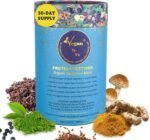 Matcha with Organic Vegan Protein Powder & Greens Super Foods Blend (30 Servings) 11 Plant-Based Organic Ingredients with Spirulina, Pea, Cacao, Flaxseed, Lucuma, Turmeric, Mushrooms by VeganIsUs - Image 2