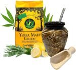 Mate Green Cannabis Yerba Mate Tea Set | Natural Strong Energy Drink | Mate Tea Complete Set | Begginer's Kit | Yerba Mate GREEN CANNABIS Booster 400g|Ceramic Bird Cup Gourd 300ml | Stainless Bombilla - Image 2