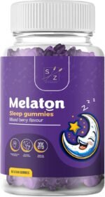 Melatonin Gummies Alternative x60 | Melatonin Gummies Precursor Sleep Aid | DeepSleep Formula Valerian Root, 5-HTP, Magnesium Glycinate, L-Theanine, Dark Fruit | Potent Melatonin Gummy Alternative - Image 2