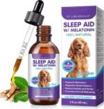 Melatonin for Dogs, 60ml Liquid Dog Melatonin Drops for Sleep Aid & Dogs Anxiety Relief, Dog Calming Treatment for Noise, Fireworks, Separation & Travel Stress - Image 2