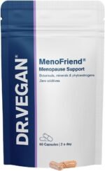 MenoFriend | Menopause Support | Botanicals, Minerals and Phytoestrogens | 60 Vegan Capsules | Two-A-Day | DR.VEGAN - Image 2