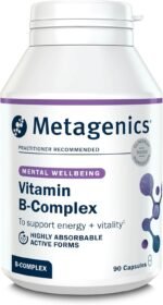 Metagenics High Strength Vitamin B Complex - Reduction of Tiredness and Fatigue - Supplement with Folate, Vitamin B6 + B12, Inositol & Choline - 90 Capsules - Image 2