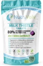 Milk Thistle 2000mg 120 Tablets - 80% Silymarin Detox Liver Gall Bladder Support - Image 2