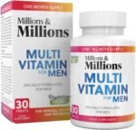 Millions & Millions Multivitamin & Minerals Supplement for Men - 30 Easy to Swallow Tablets - General Health and Wellbeing Support - Vegetarian Friendly - 1 Month Supply - Image 2