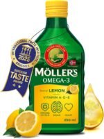 Moller’s ® | Omega 3 Cod Liver Oil | Omega-3 Dietary Supplements with EPA, DHA, Vitamin A, D and E | Superior Taste Award | Pure & Natural cod Liver Oil | Lemon | 250 ml - Image 2