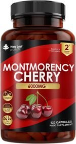 Montmorency Cherry 6000mg - 120 Capsules High Strength Concentrate - Natural Tart Cherry Vegan Supplements (not Tablets or Powder) - Non-GMO, 2 Months Supply - (2 per Serving) Made in The UK - Image 2