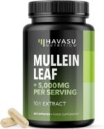 Mullein Leaf Capsules for Respiratory Health - 5000mg Extract 10:1 for Lung Support and Immune Function - 60 Count - Vegan, Non-GMO Capsules - Herbal Supplement for Daily Wellness - 2 Month Supply - Image 2