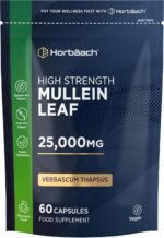 Mullein Leaf Extract 25,000mg | Max Strength Formula for Men & Women | 60 Vegan Capsules | by Horbaach - Image 2
