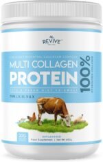 Multi Collagen Protein Powder 400g - Types I, II, III, V & X - Hydrolyzed Grass Fed Bovine, Wild Caught Fish, & Free-Range Chicken & Eggshell Collagen (1 Month Supply) - Image 2