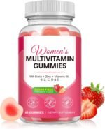 Multivitamin Gummies Women 60 Gummies - Essential Vitamins & Minerals, Sugar-Free Formula, Vegan Friendly, Strawberry - Image 2