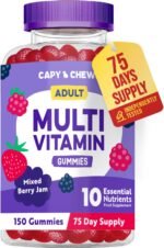 Multivitamin Gummies for Adults – 150 Gummies - 2.5 Month Supply - Advanced 10 Essential Vitamin Complex - Immune & Energy Support - Chewable Multivitamins for Men & Women - Mixed Berry Jam Flavour - Image 2