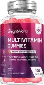Multivitamin Gummies for Women & Men - 13 Ingredients - 120 Gummies - 2 Months Supply - Natural Strawberry Flavour - Vitamins & Minerals Like VIT C, D3, B6, B7, B12 & Zinc - Vitamin Gummy for Adults - Image 2