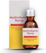 Multivitamin Syrup 150ml Sugar Free Orange Flavour Daily Vitamin Supplement with Vitamins A, C, D, E, K & B Complex for Children & Adults - Image 2