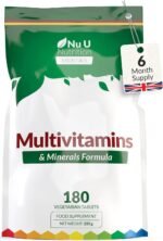 Multivitamin Tablets for Men & Women - 180 Tablets - 6 Month Supply - 25 A-Z Multivitamins & Minerals Including Iron, Zinc & Vitamin D - One a Day - Vegetarian - Made in The UK - Nu U Nutrition - Image 2