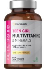 Multivitamin Tablets for Teen Girls | 120 Count | 14 Essential A-Z Vitamins and Nutrients | with Iron, Vitamin B12, Folic Acid and Magnesium | Vegetarian | by Horbaach - Image 2