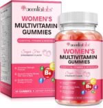 Multivitamin for Women, Boosts Healthy Bones Hair Skin and Nails, Boosts Immunity Energy, Womens Multivitamin Gummy 60p, Strawberry Flavor - Image 2